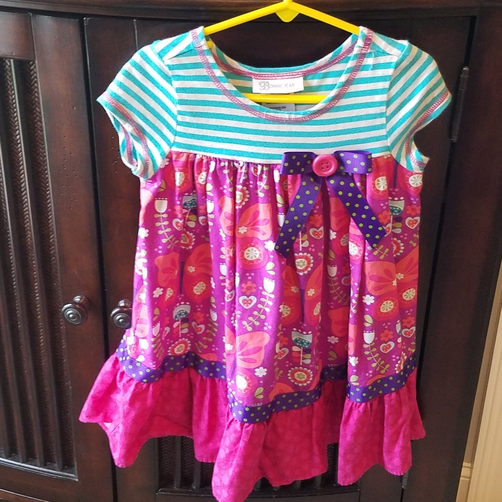 Cute Pink and blue tunic dress